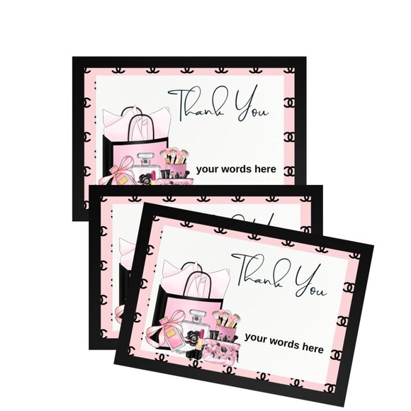 PINK THANK YOU CARDS / Shipping Supplies - Picture 3 of 9